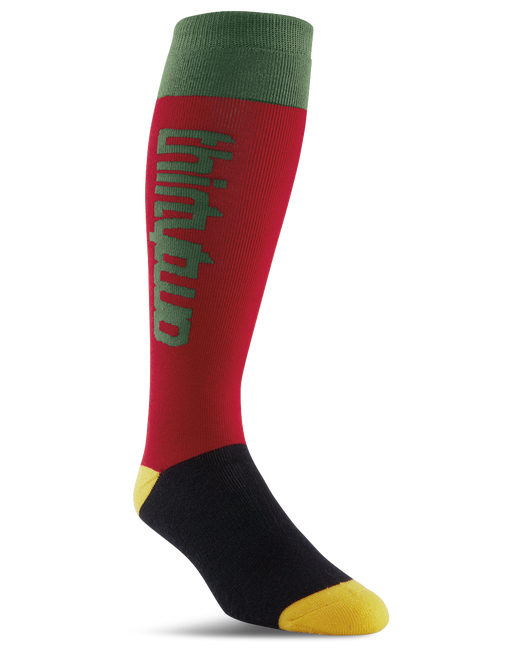 ThirtyTwo Colorblocked Sock red gold